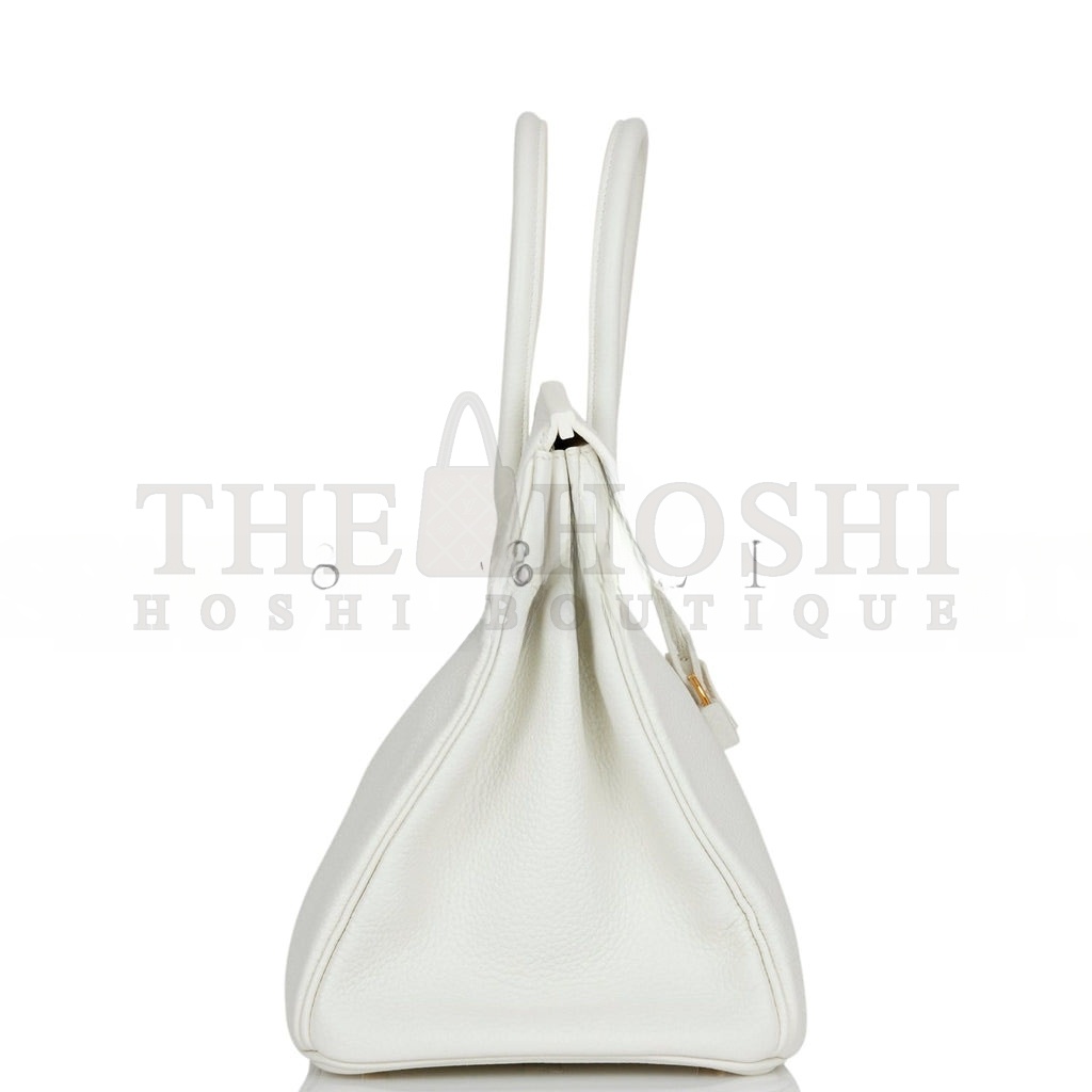 H**me5 BIRKIN 35 WHITE CLEMENCE GOLD HARDWARE (35*25*18cm) Master Quality